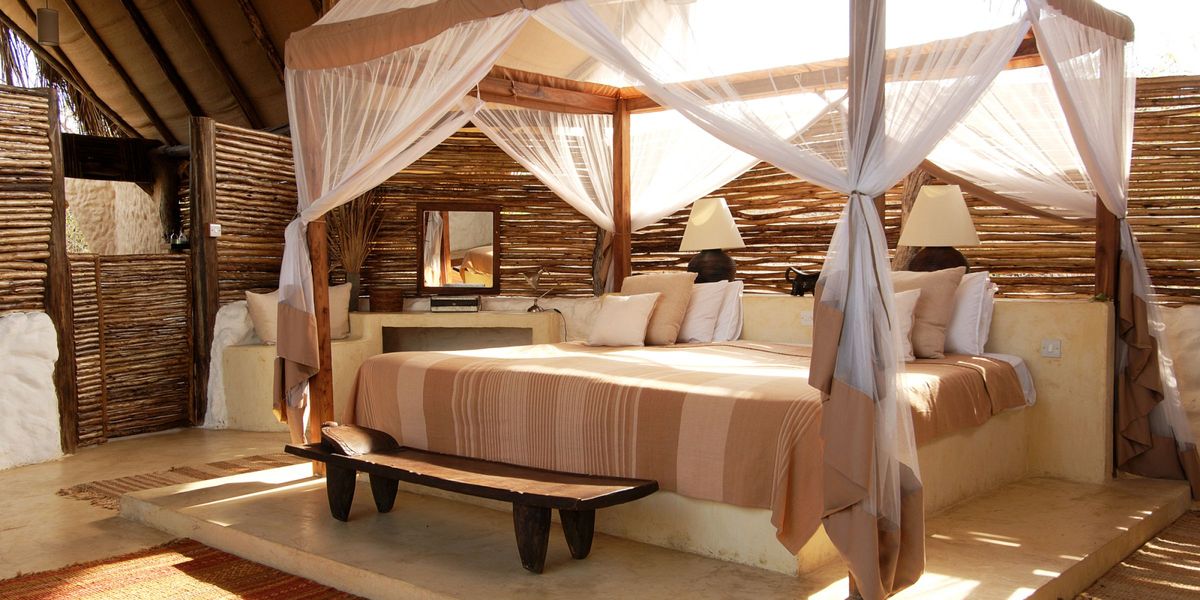 Suite bedroom- Sand Rivers Selous, Selous National Park, Tanzania Â© Nomad Tanzania